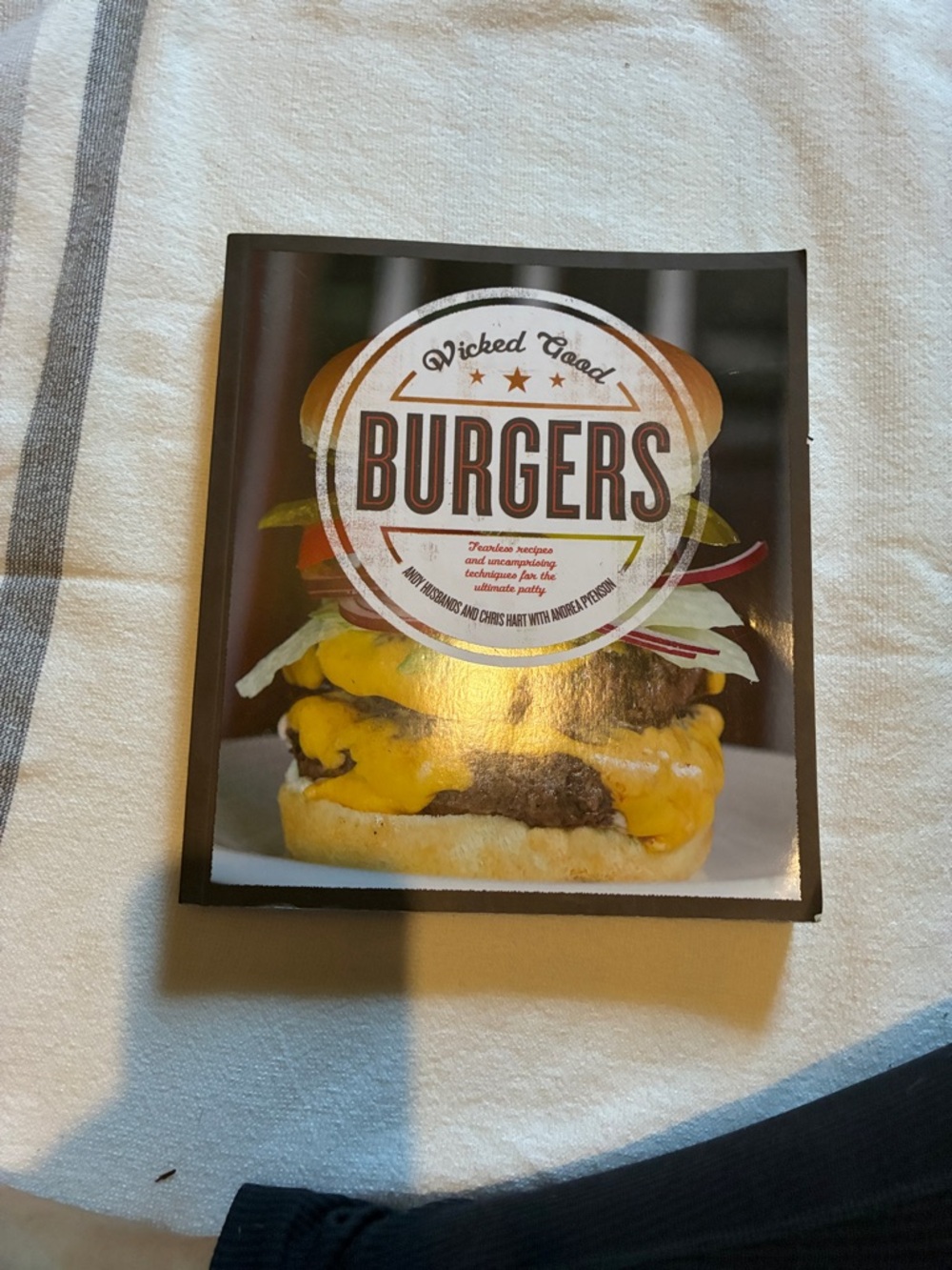 Burgers Cookbook - Black & Yellow Cover